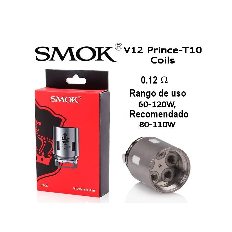 Plano suficiente tienda de comestibles Resistencia Smok V12 Prince T10 de 0.12Ω – Mejor Vapeo
